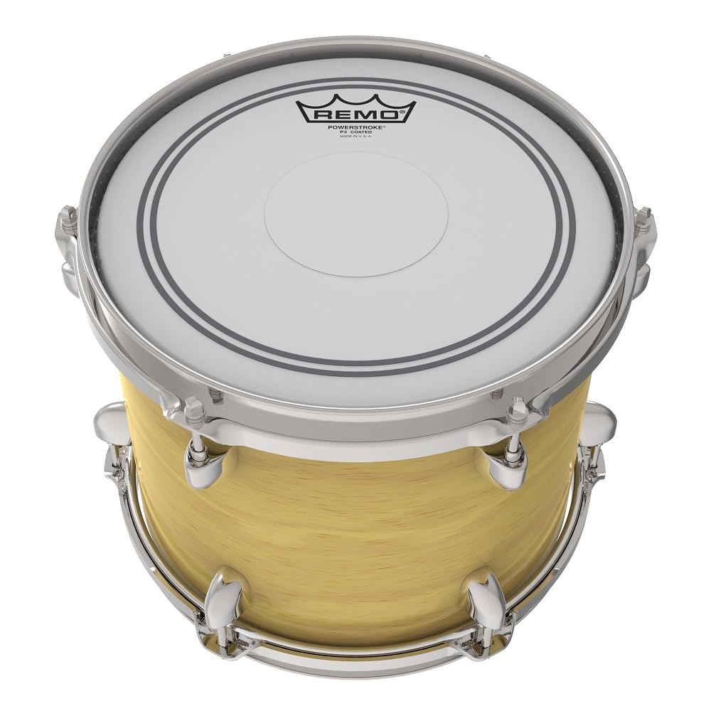 Remo P30114 C2 Coated Powerstroke 3 Drum Head (14 Inch)   Clear Dot On Top